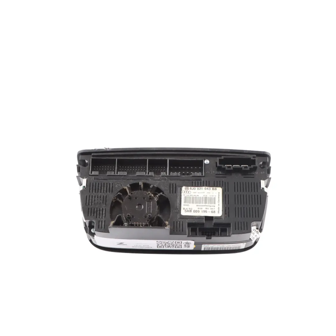 Audi TT 8J Air Conditioning A/C Climate Control Heater Switch Panel - SKU 8J0820043BB - Part number 8J0820043BB