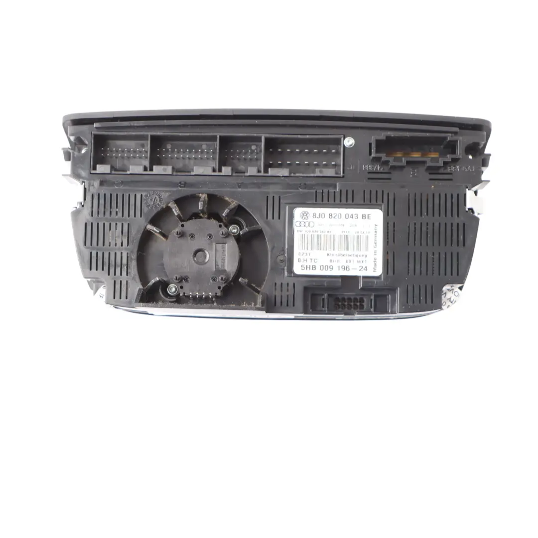 Audi TT 8J Heater Climate Control A/C Unit Air Control Panel Switch - SKU 8J0820043BE - Part number 8J0820043BE