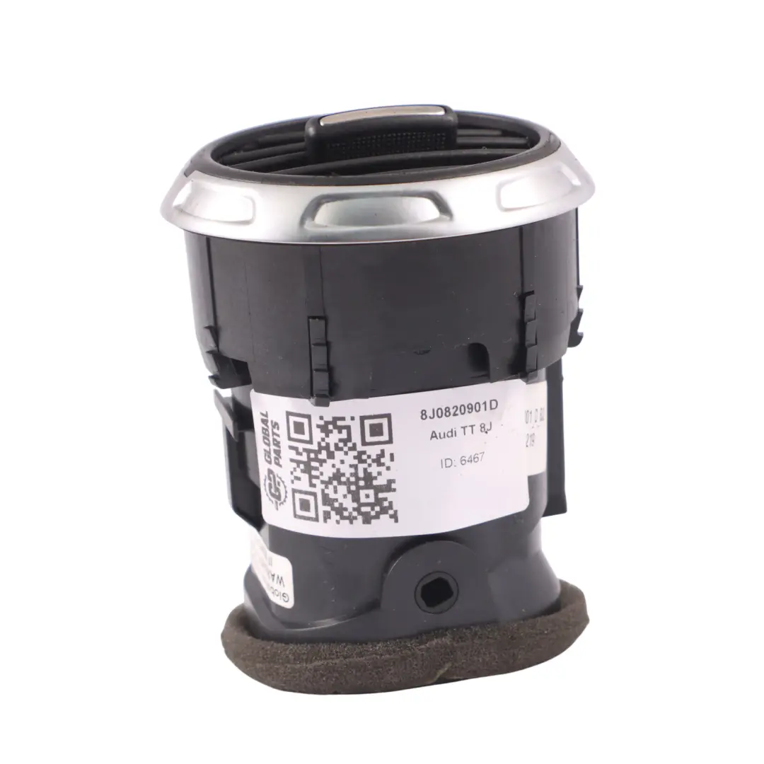 Audi TT 8J Tableau De Bord Avant Ventilation D'Air Chrome - SKU 8J0820901D - Numéro de pièce 8J0820901D