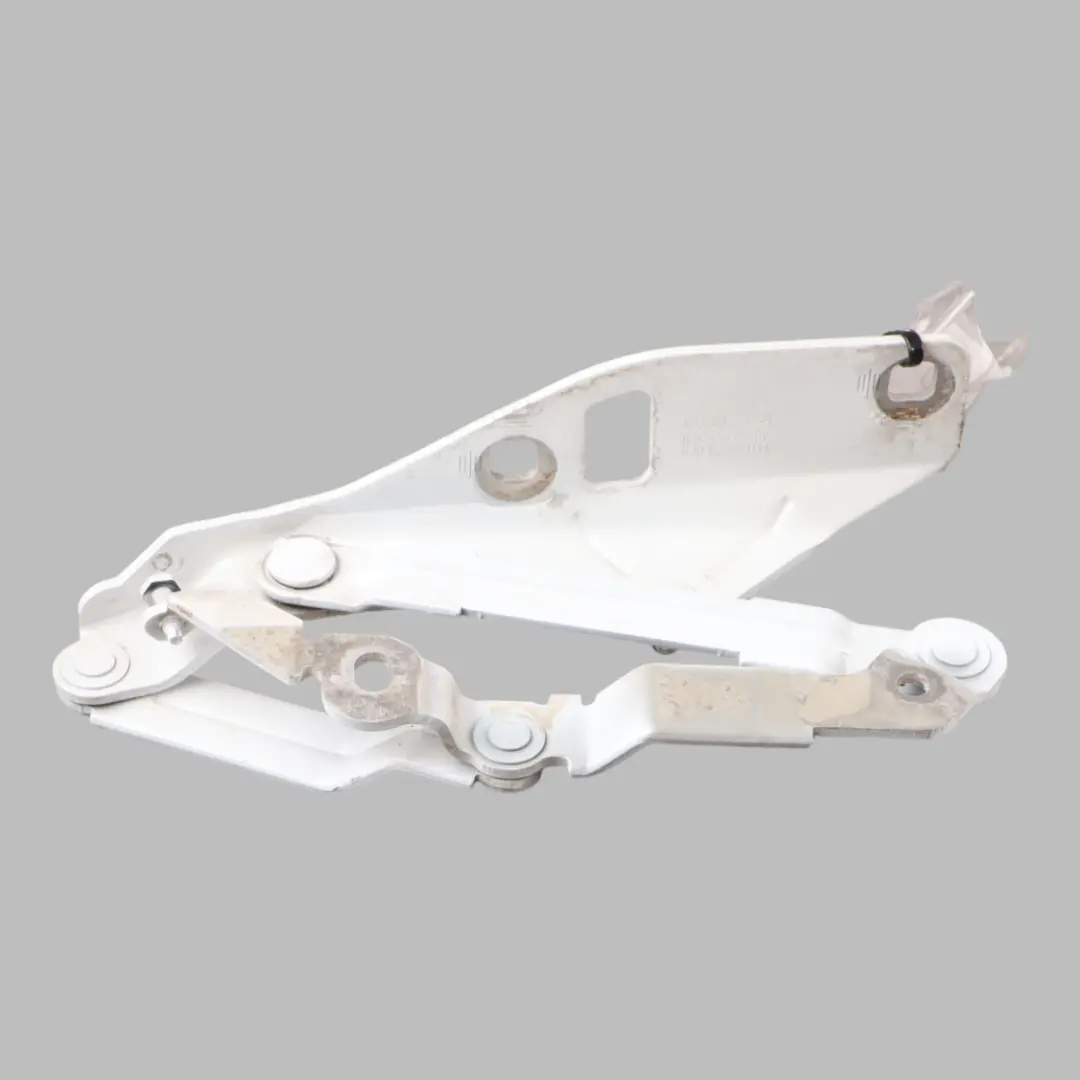 Bonnet Lid Hinge Front Left N/S Metallic Glacier White S9R to Audi TT 8J with Part number 8J0823301H Audi TT 8J Bonnet Lid Hinge Front Left N/S Metallic Glacier White S9R - SKU 8J0823301H-MGW - Part number 8J0823301H