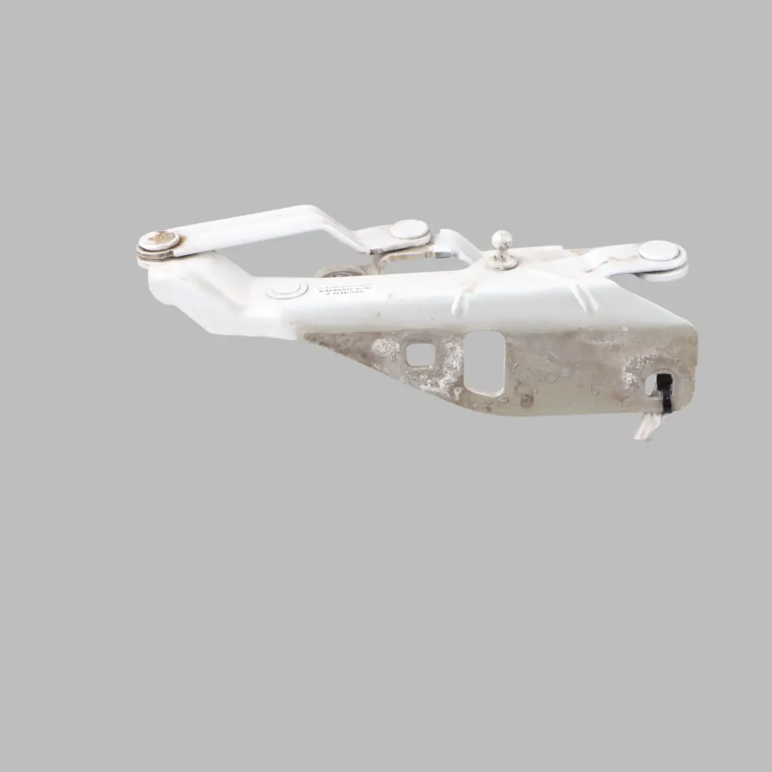 Bonnet Lid Hinge Front Left N/S Metallic Glacier White S9R to Audi TT 8J with Part number 8J0823301H Audi TT 8J Bonnet Lid Hinge Front Left N/S Metallic Glacier White S9R - SKU 8J0823301H-MGW - Part number 8J0823301H