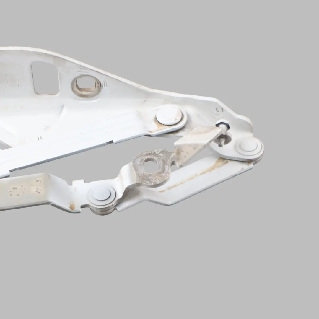 Bonnet Lid Hinge Front Right O/S Metallic Glacier White - S9R to Audi TT 8J with Part number 8J0823302H Audi TT 8J Bonnet Lid Hinge Front Right O/S Metallic Glacier White - S9R - SKU 8J0823302H-MGW - Part number 8J0823302H