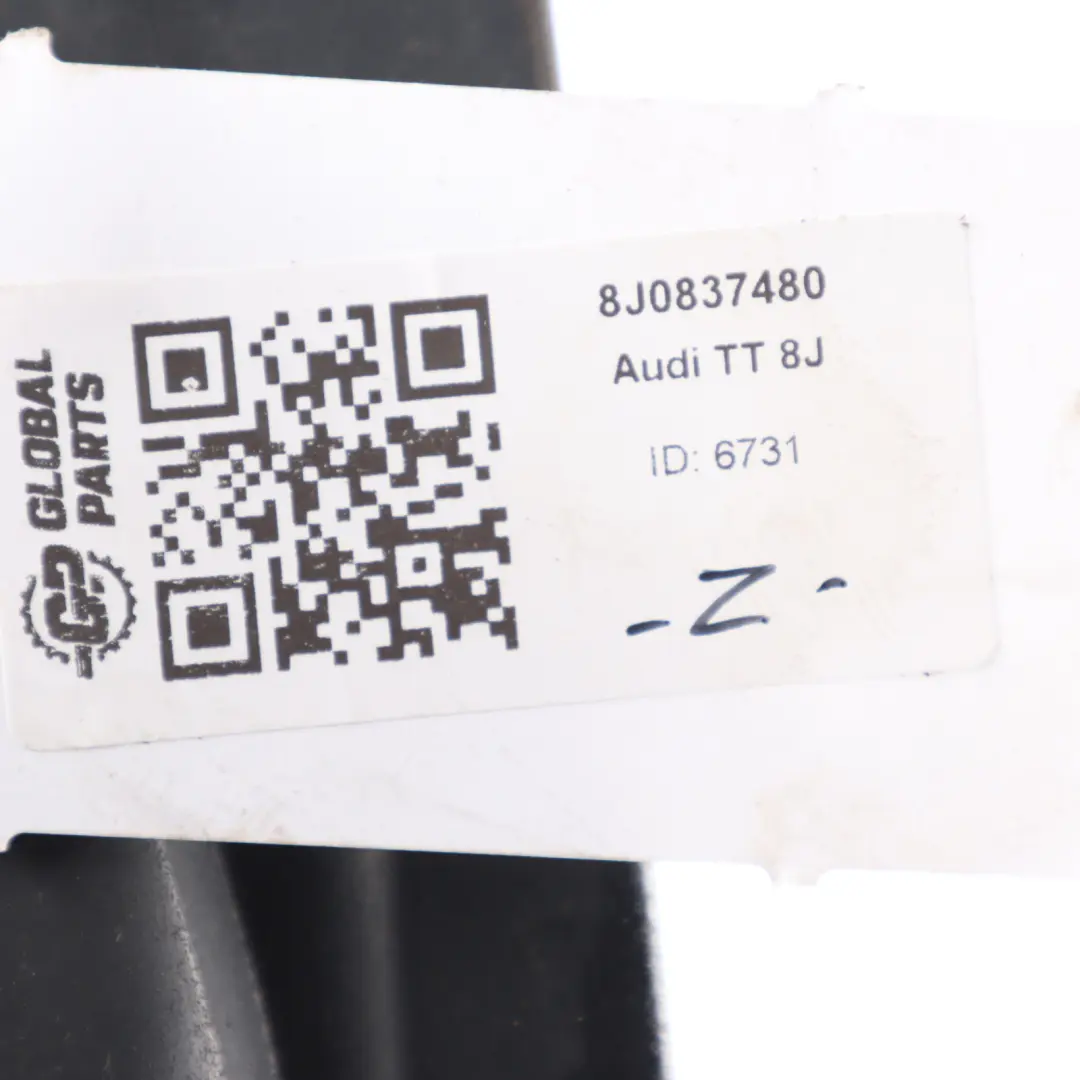 Audi TT 8J Front Door Weatherstrip Window Inner Seal Gasket Right O/S - SKU 8J0837480 - Part number 8J0837480