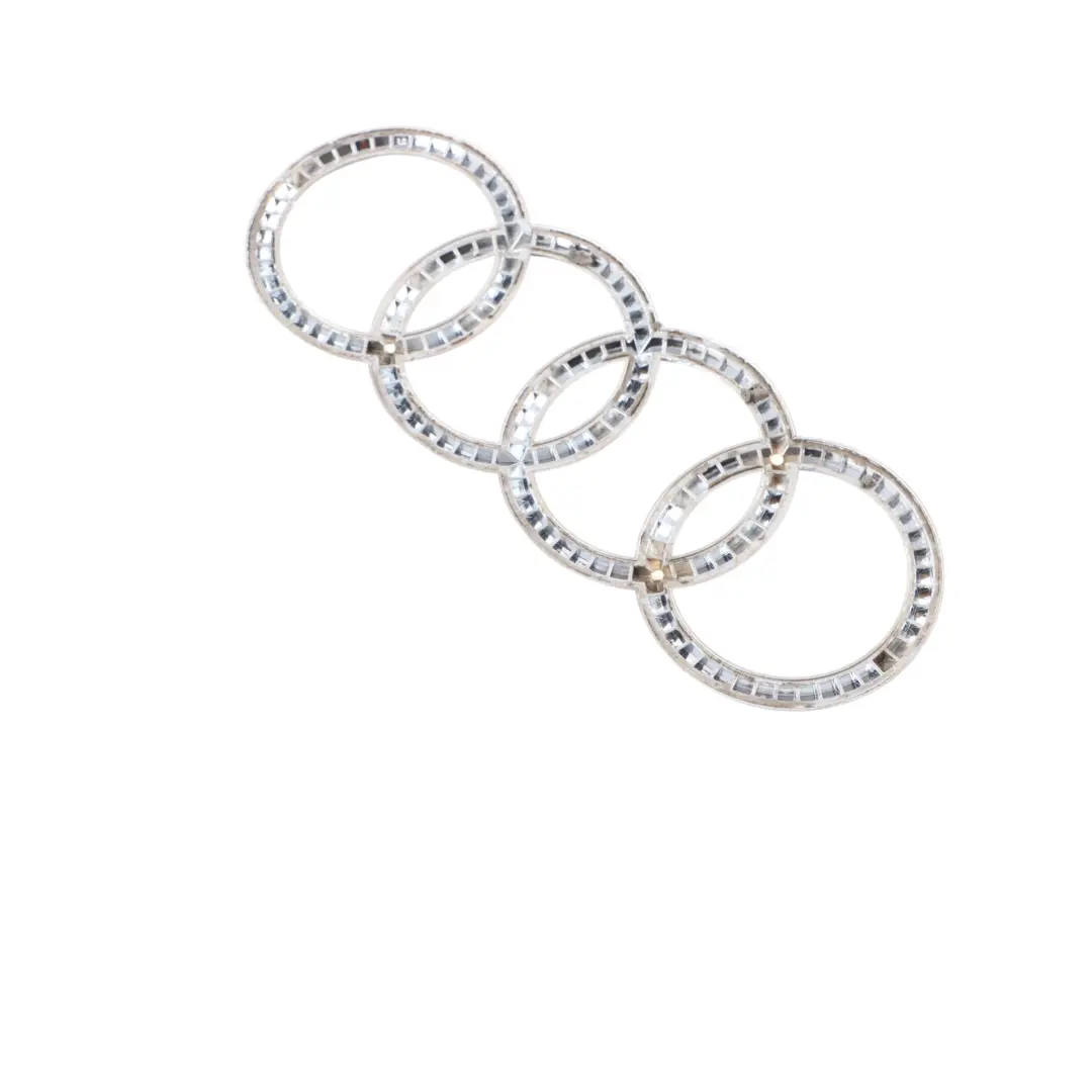 Audi TT 8J Badge de coffre arrière Logo Emblem Chrome Rings - SKU 8J0853742B - Numéro de pièce 8J0853742B