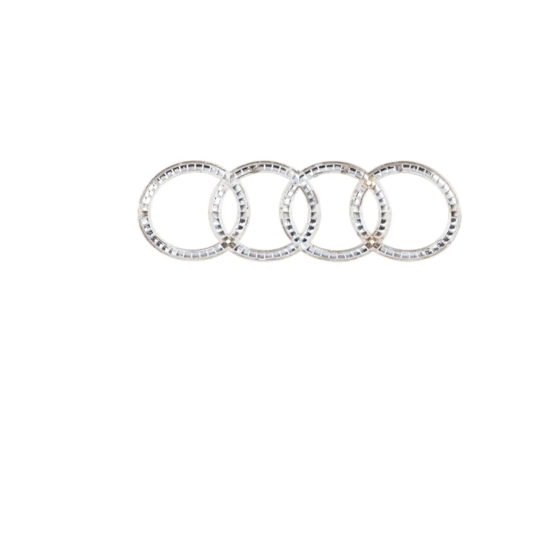 Audi TT 8J Badge de coffre arrière Logo Emblem Chrome Rings - SKU 8J0853742B - Numéro de pièce 8J0853742B