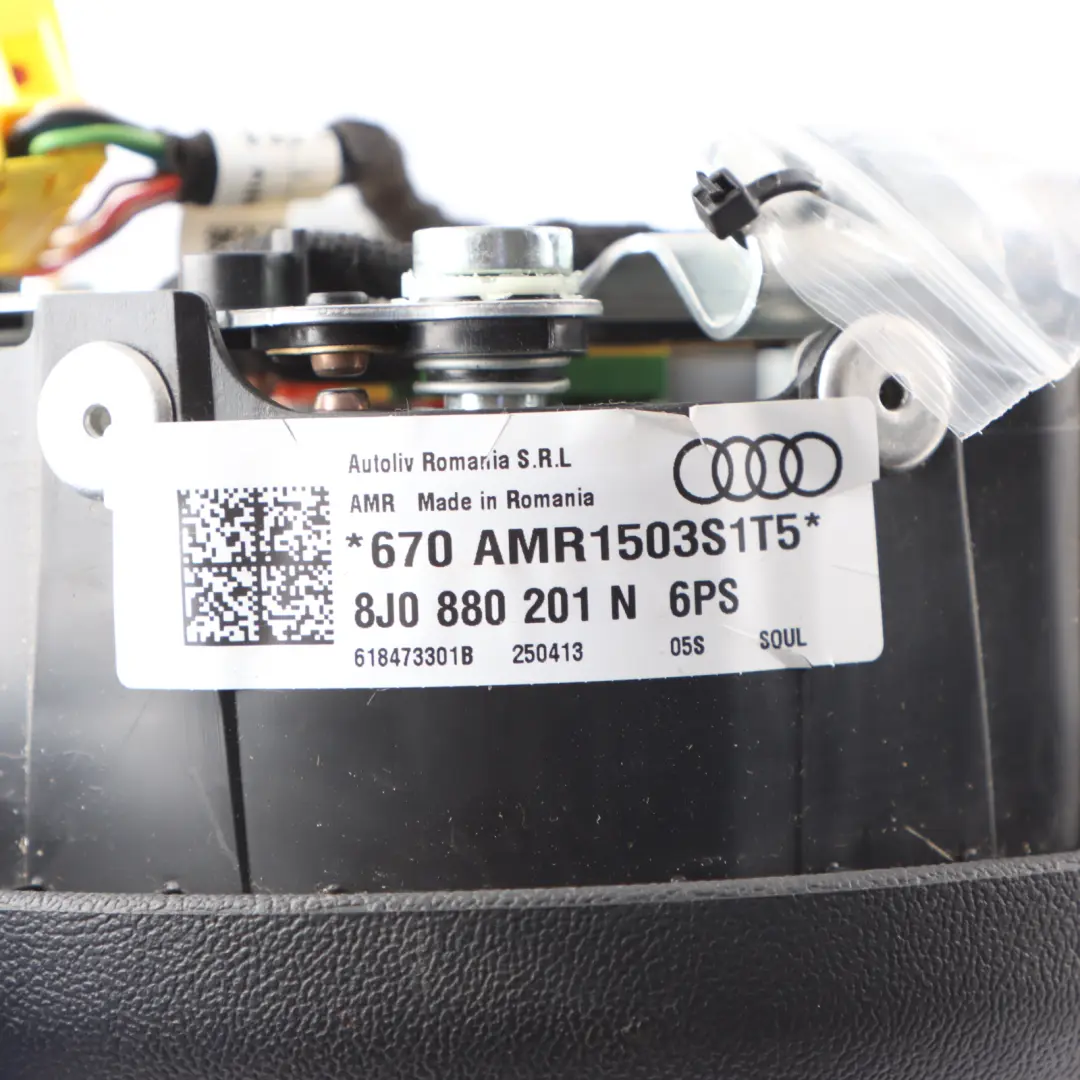 Audi TT 8J A3 8P FL Driver Side Air Module Sport Steering Wheel - SKU 8J0880201N - Part number 8J0880201N