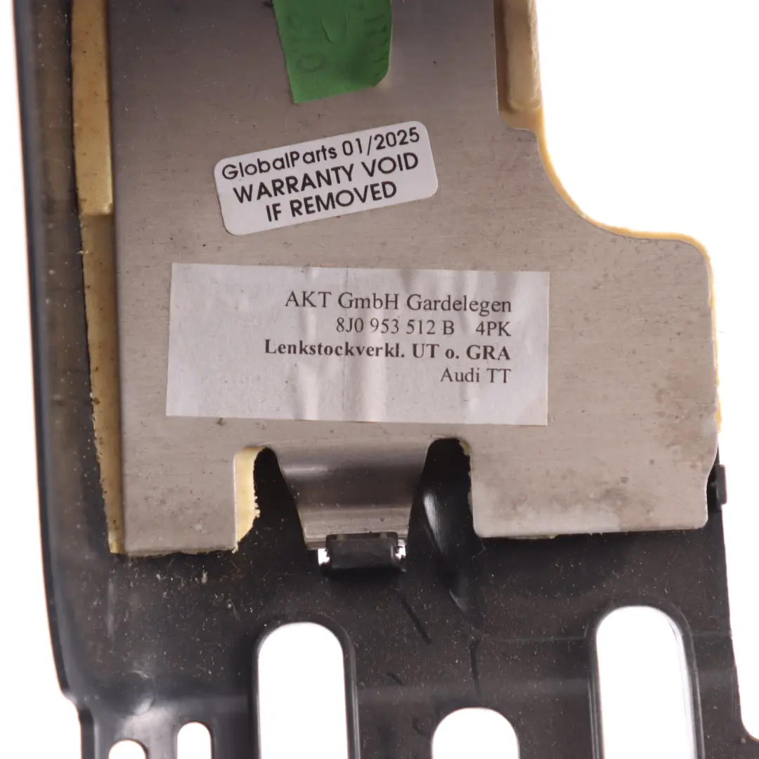 Steering Column Surrounding Trim Cover Black to Audi TT 8J with Part number 8J0953512B Audi TT 8J Steering Column Surrounding Trim Cover Black - SKU 8J0953512B - Part number 8J0953512B