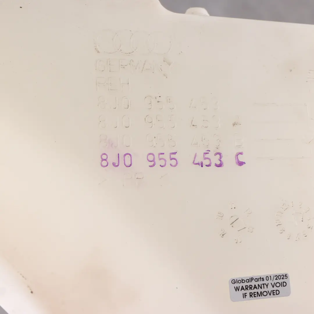 Audi TT 8J Windscreen Washer Bottle Tank Reservoir - SKU 8J0955453C - Part number 8J0955453C