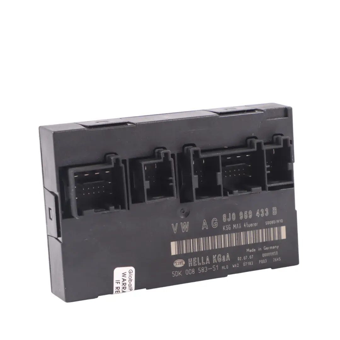 Body Comfort Convenience Module Unit ECU para Audi TT 8J BCM con número de pieza 8J0959433B Audi TT 8J BCM Body Comfort Convenience Module Unit ECU - SKU 8J0959433B - Número de pieza 8J0959433B