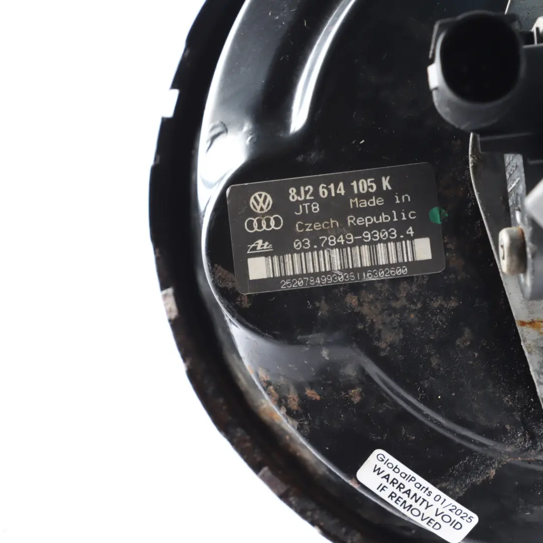 Cylinder Brake Booster Servo Reservoir to Audi TT 8J 2.0 TFSI Master with Part number 8J2614105K Audi TT 8J 2.0 TFSI Master Cylinder Brake Booster Servo Reservoir - SKU 8J2614105K - Part number 8J2614105K