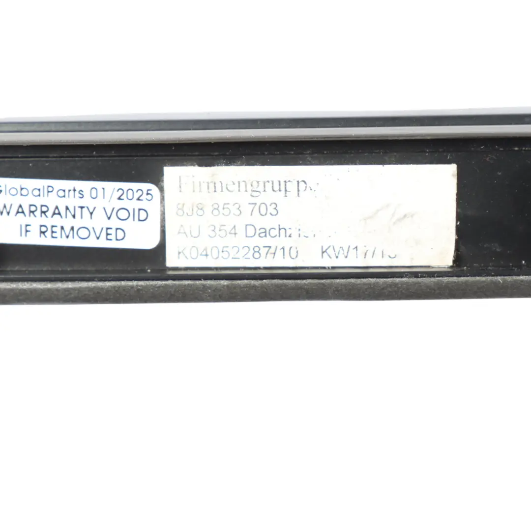 Audi TT 8J Roof Moulding Left N/S Trim Panel Covering Strip Black - SKU 8J8853703 - Part number 8J8853703