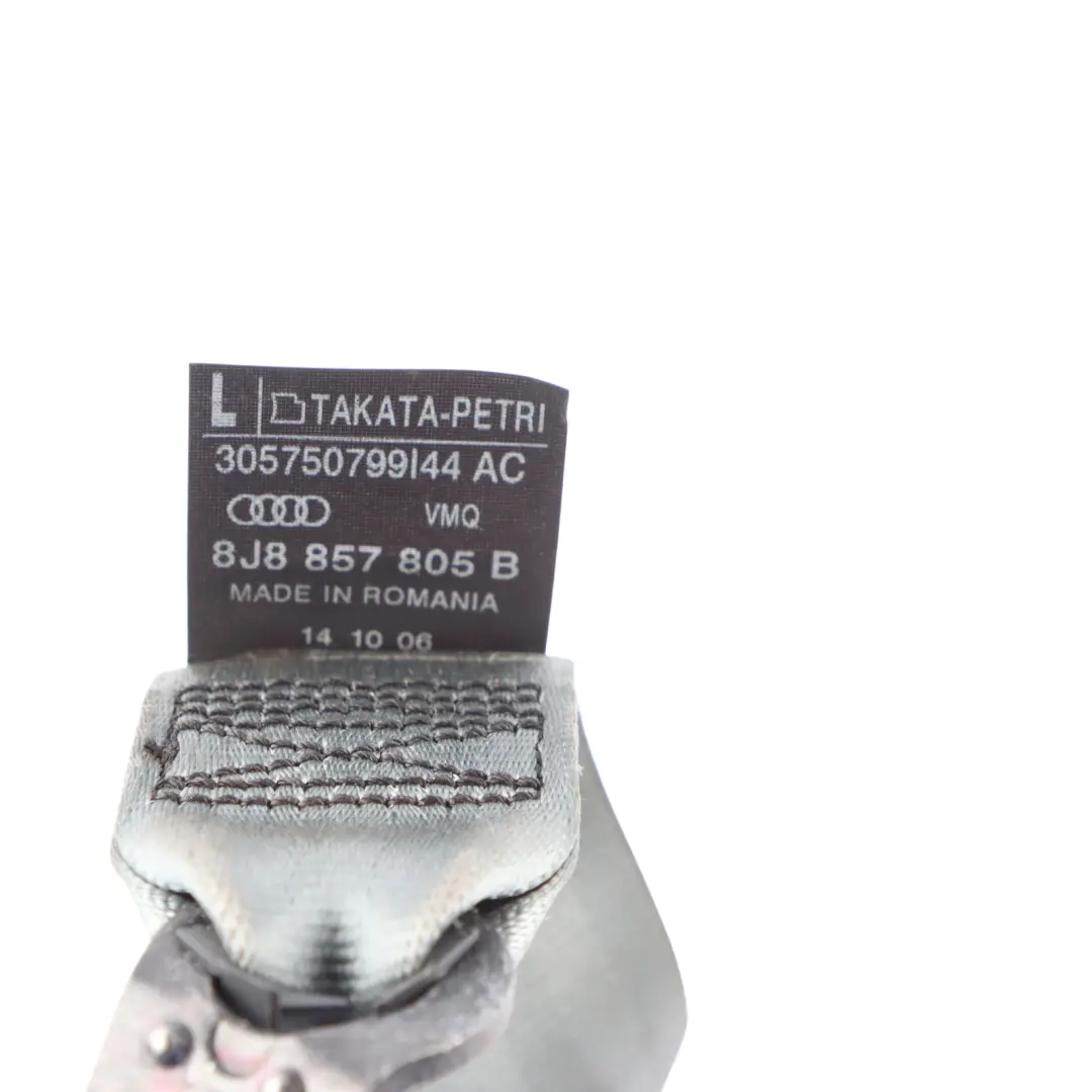 Belt Rear Left N/S Passenger Side to Audi TT 8J Seat with Part number 8J8857805B Audi TT 8J Seat Belt Rear Left N/S Passenger Side - SKU 8J8857805B-1 - Part number 8J8857805B