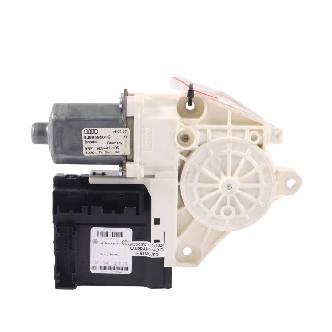 Front Window Motor Lifter Regulator Control Driver's Side to Audi TT 8J with Part number 8J8959801B Audi TT 8J Front Window Motor Lifter Regulator Control Driver's Side - SKU 8J8959801B - Part number 8J8959801B