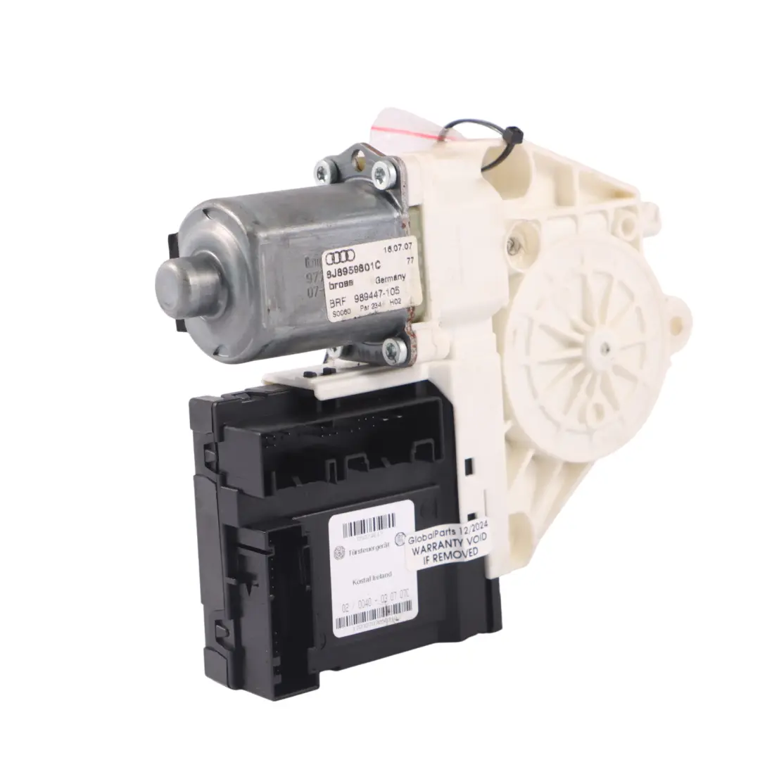 Motore alzacristalli anteriore Controllo regolatore guida per Audi TT 8J con numero di parte 8J8959801B Audi TT 8J Motore alzacristalli anteriore Controllo regolatore guida - SKU 8J8959801B - Numero di parte 8J8959801B