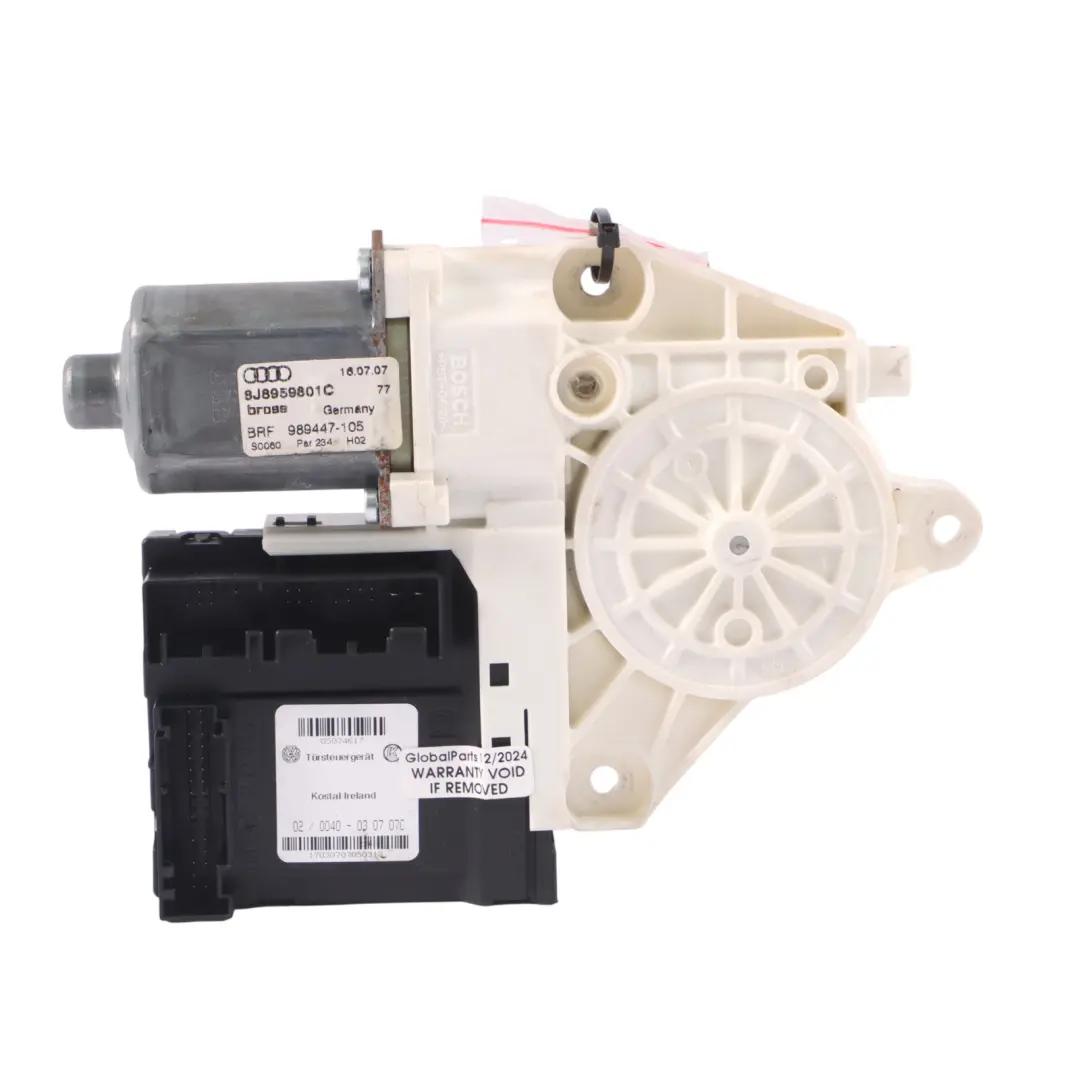 Audi TT 8J Elevalunas Delantero Motor Regulador Control Conductor - SKU 8J8959801B - Número de pieza 8J8959801B
