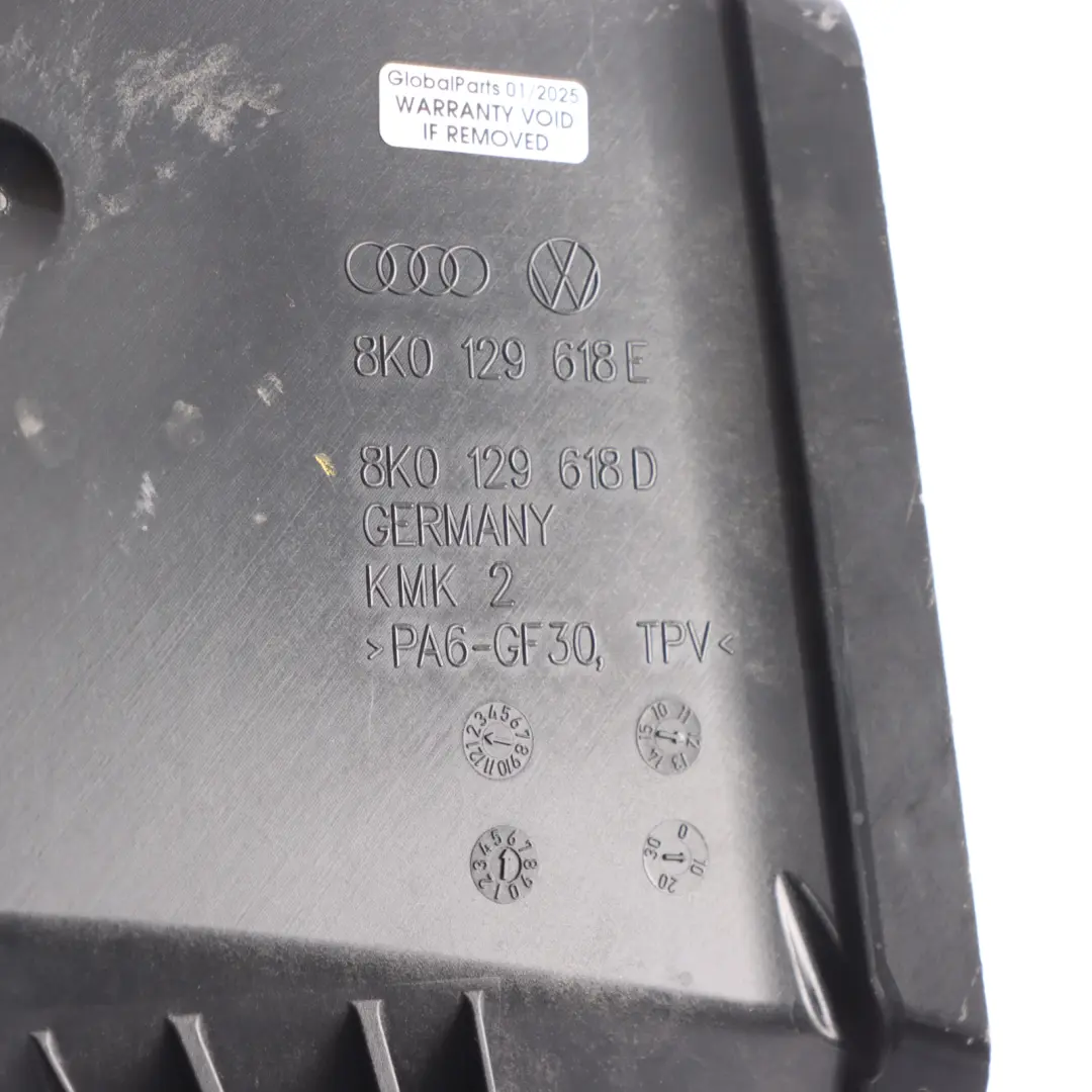 Inlet Duct Channel Intake Hose Pipe to Audi A4 B8 Air with Part number 8K0129617B Audi A4 B8 Air Inlet Duct Channel Intake Hose Pipe - SKU 8K0129617B - Part number 8K0129617B