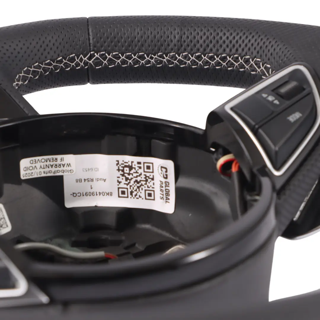NUOVO in Pelle nera Cambio al Volante Fondo Piatto per Audi RS4 B8 Volante con numero di parte 8K0419091CQ Audi RS4 B8 Volante NUOVO in Pelle nera Cambio al Volante Fondo Piatto - SKU 8K0419091CQ-1 - Numero di parte 8K0419091CQ