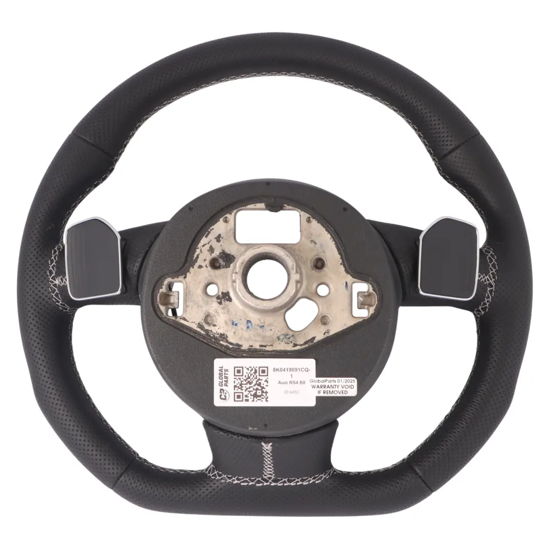 NUOVO in Pelle nera Cambio al Volante Fondo Piatto per Audi RS4 B8 Volante con numero di parte 8K0419091CQ Audi RS4 B8 Volante NUOVO in Pelle nera Cambio al Volante Fondo Piatto - SKU 8K0419091CQ-1 - Numero di parte 8K0419091CQ