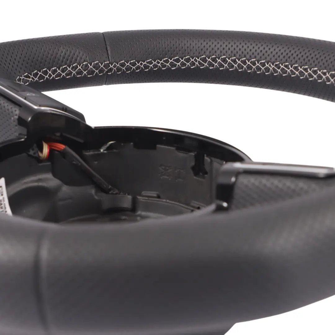 Steering Wheel NEW Black Leather Paddle Shift Flat Bottom to Audi RS4 B8 with Part number 8K0419091CQ Audi RS4 B8 Steering Wheel NEW Black Leather Paddle Shift Flat Bottom - SKU 8K0419091CQ-1 - Part number 8K0419091CQ