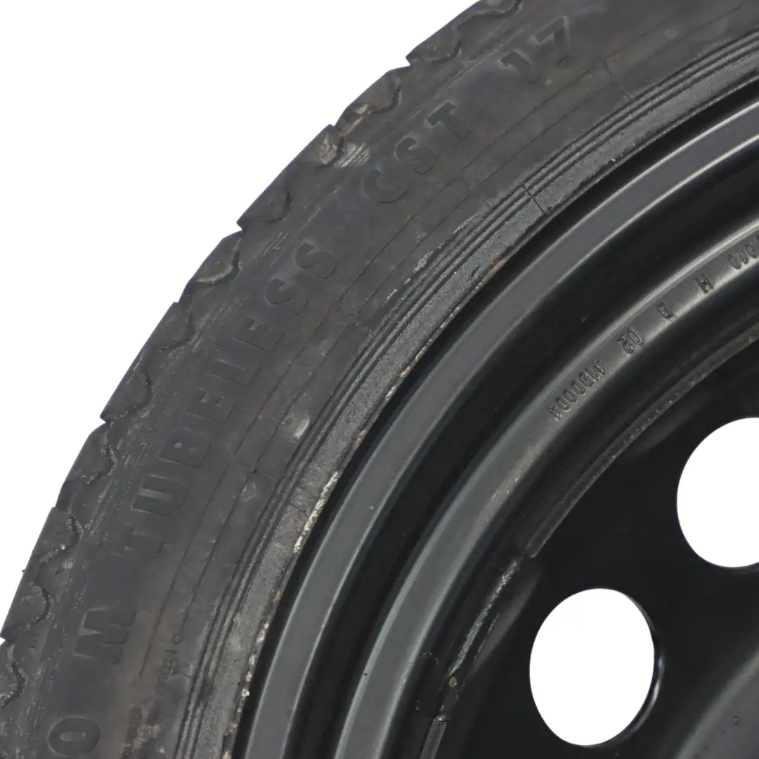 Spare Wheel Steel R19 4J ET29 Continental 125/70 to Audi A4 B8 Compact with Part number 8K0601027B Audi A4 B8 Compact Spare Wheel Steel R19 4J ET29 Continental 125/70 - SKU 8K0601027B-1 - Part number 8K0601027B