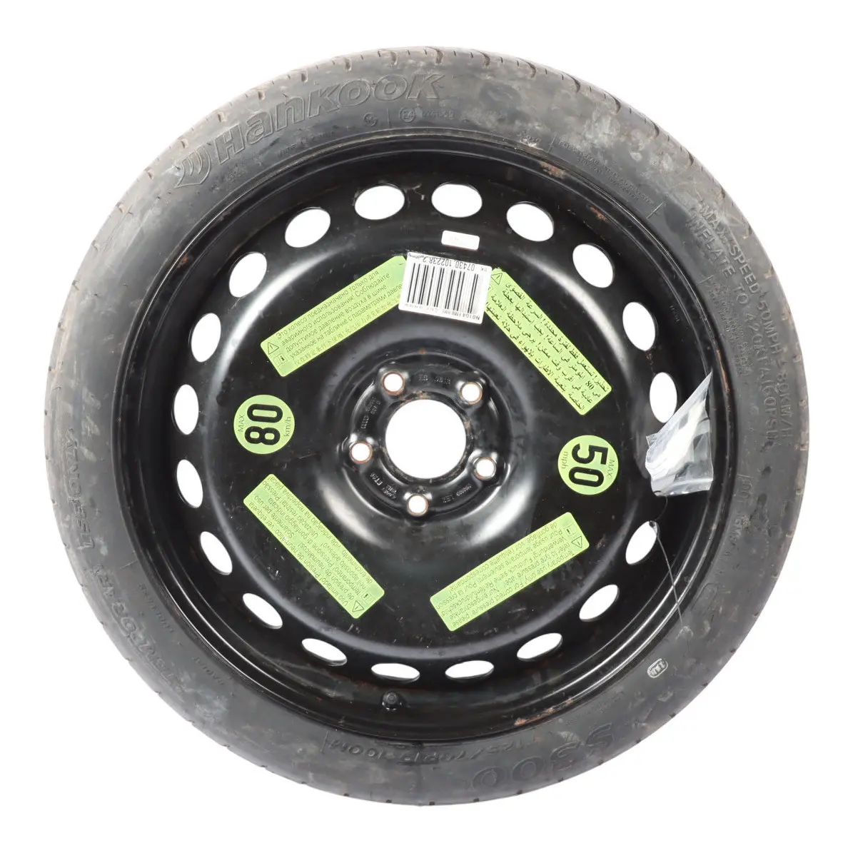 Audi A4 B8 Ruota Di Scorta Salvaspazio R19 4J Hankook 125/70 ET29 8K0601027D