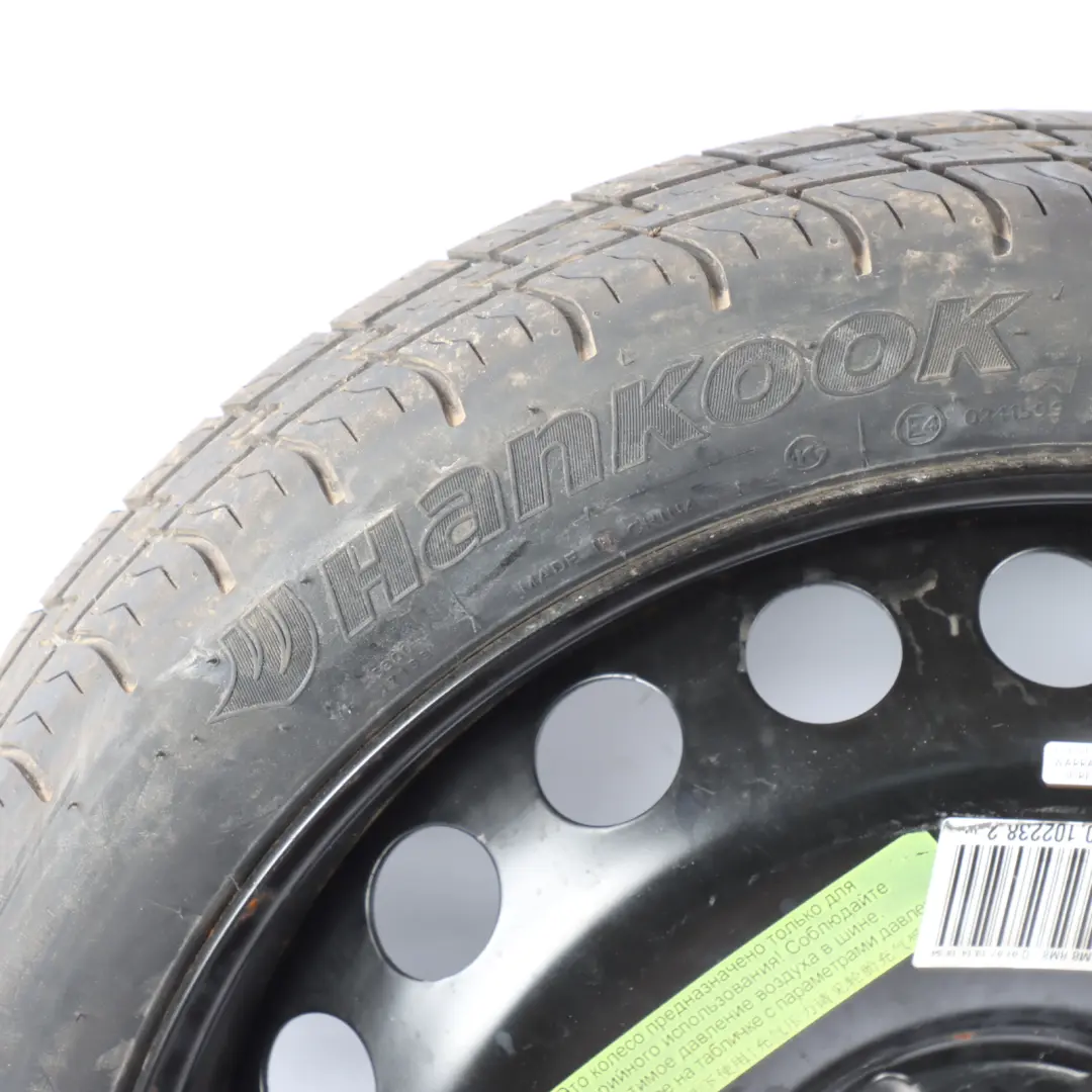 Roue De Secours Compacte Pour Audi A4 B8 R19 4J Hankook 125/70 ET29 pour à propos du numéro de pièce 8K0601027D Roue De Secours Compacte Pour Audi A4 B8 R19 4J Hankook 125/70 ET29 - SKU 8K0601027D-2 - Numéro de pièce 8K0601027D