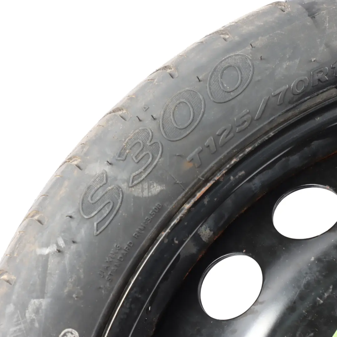 Saver Spare Wheel R19 4J Hankook 125/70 ET29 to Audi A4 B8 Space with Part number 8K0601027D Audi A4 B8 Space Saver Spare Wheel R19 4J Hankook 125/70 ET29 - SKU 8K0601027D-2 - Part number 8K0601027D