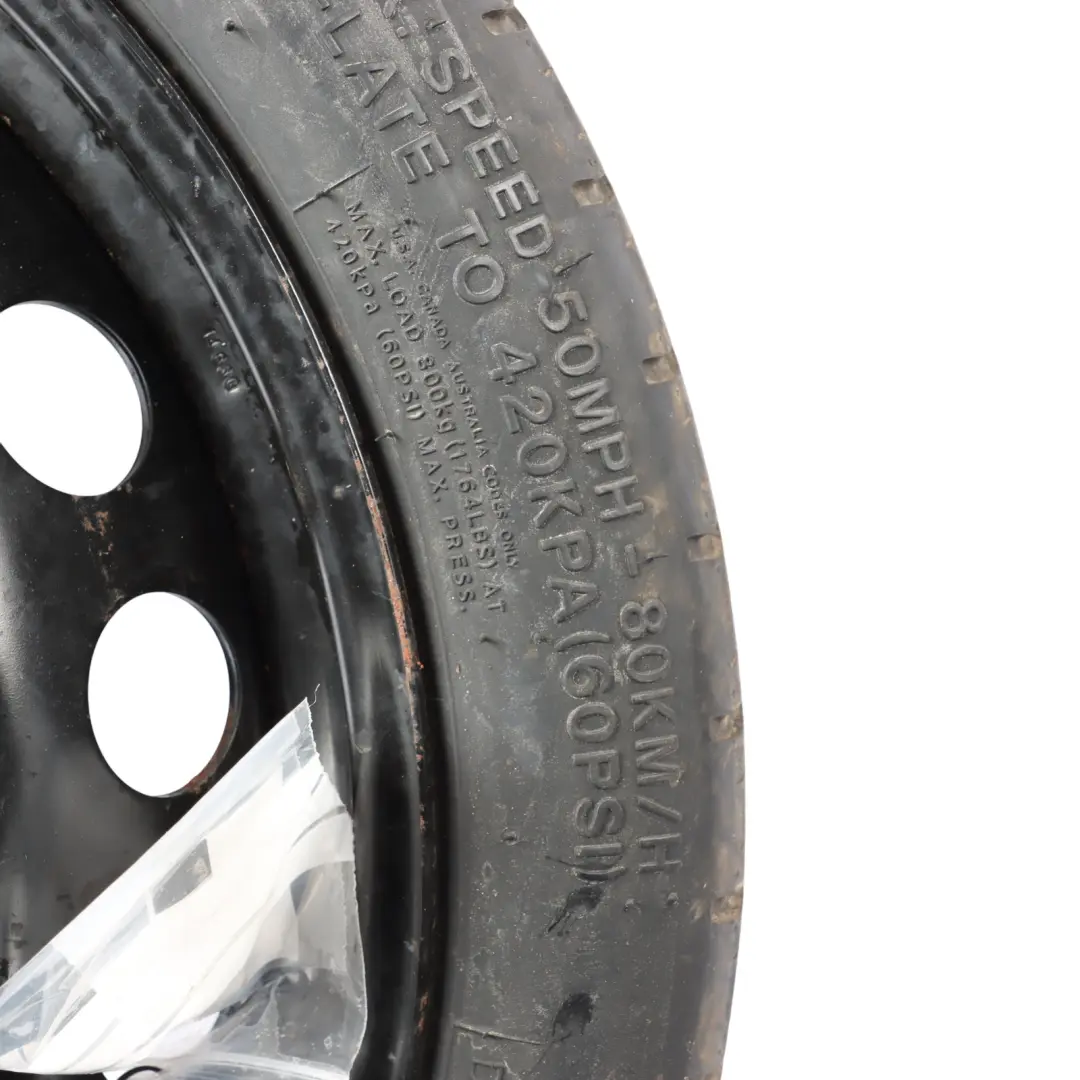  Rueda Repuesto Ahorradora Espacio Audi A4 B8 R19 4J 125/70 ET29 - SKU 8K0601027D-2 - Número de pieza 8K0601027D