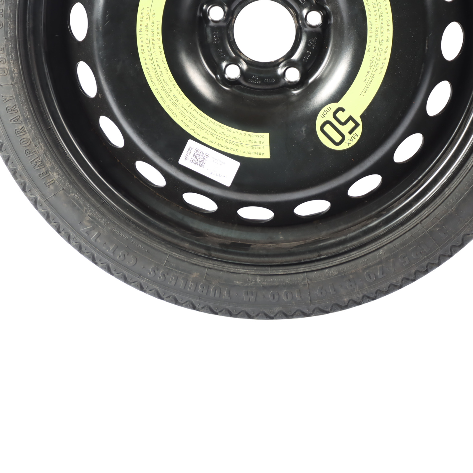 T125/70R19 Audi アウディ A4 テンパータイヤ vw 【公式通販】