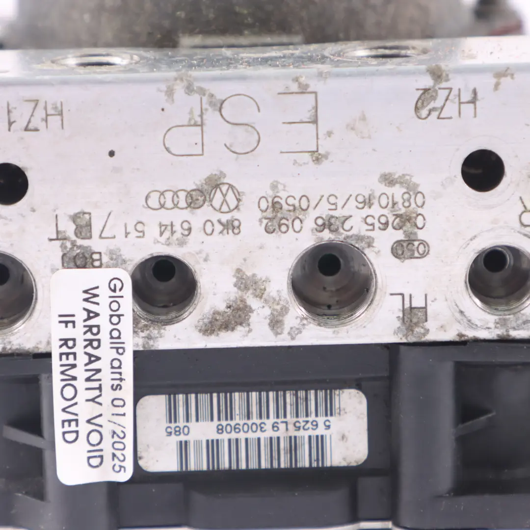 Audi A4 B8 A5 8T Pompa ABS Modulo Pompa Freno Idraulico 8K0614517BT 8K0907379AC - SKU 8K0614517CB - Numero di parte 8K0614517CB