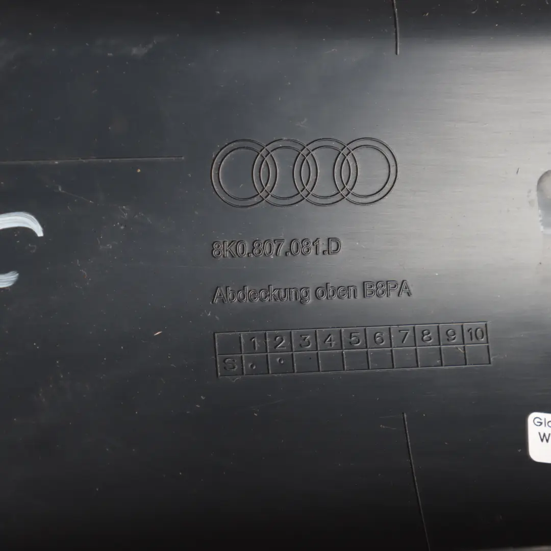 Audi A4 B8 8K Front Slam Panel Cowling Radiator Support Mount Bracket - SKU 8K0807081D - Part number 8K0807081D