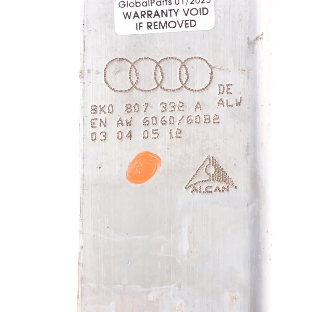 Bumper Crash Support Beam Bar Bracket Right O/S to Audi A4 B8 Rear with Part number 8K0807332B Audi A4 B8 Rear Bumper Crash Support Beam Bar Bracket Right O/S - SKU 8K0807332B - Part number 8K0807332B