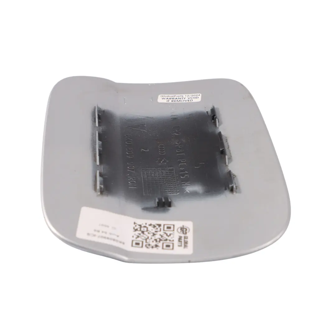 Filler Flap Tank Cap Cover Ice Silver Metallic - X7W to Audi A4 B8 Fuel with Part number 8K0809907 Audi A4 B8 Fuel Filler Flap Tank Cap Cover Ice Silver Metallic - X7W - SKU 8K0809907-ICS - Part number 8K0809907