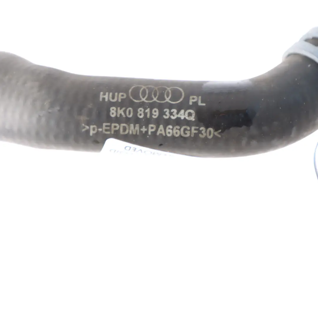 Audi A5 S5 8T Tuyau d'eau de refroidissement Tube 3.0 TFSI - SKU 8K0819334Q - Numéro de pièce 8K0819334Q