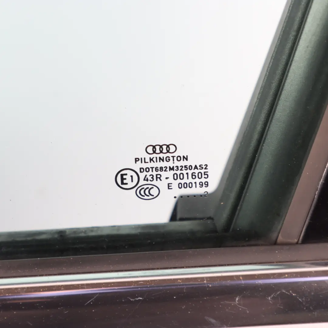 Audi A4 B8 Front Door Left N/S Ice Silver Metallic - X7W - SKU 8K0831051J-ICS - Part number 8K0831051J