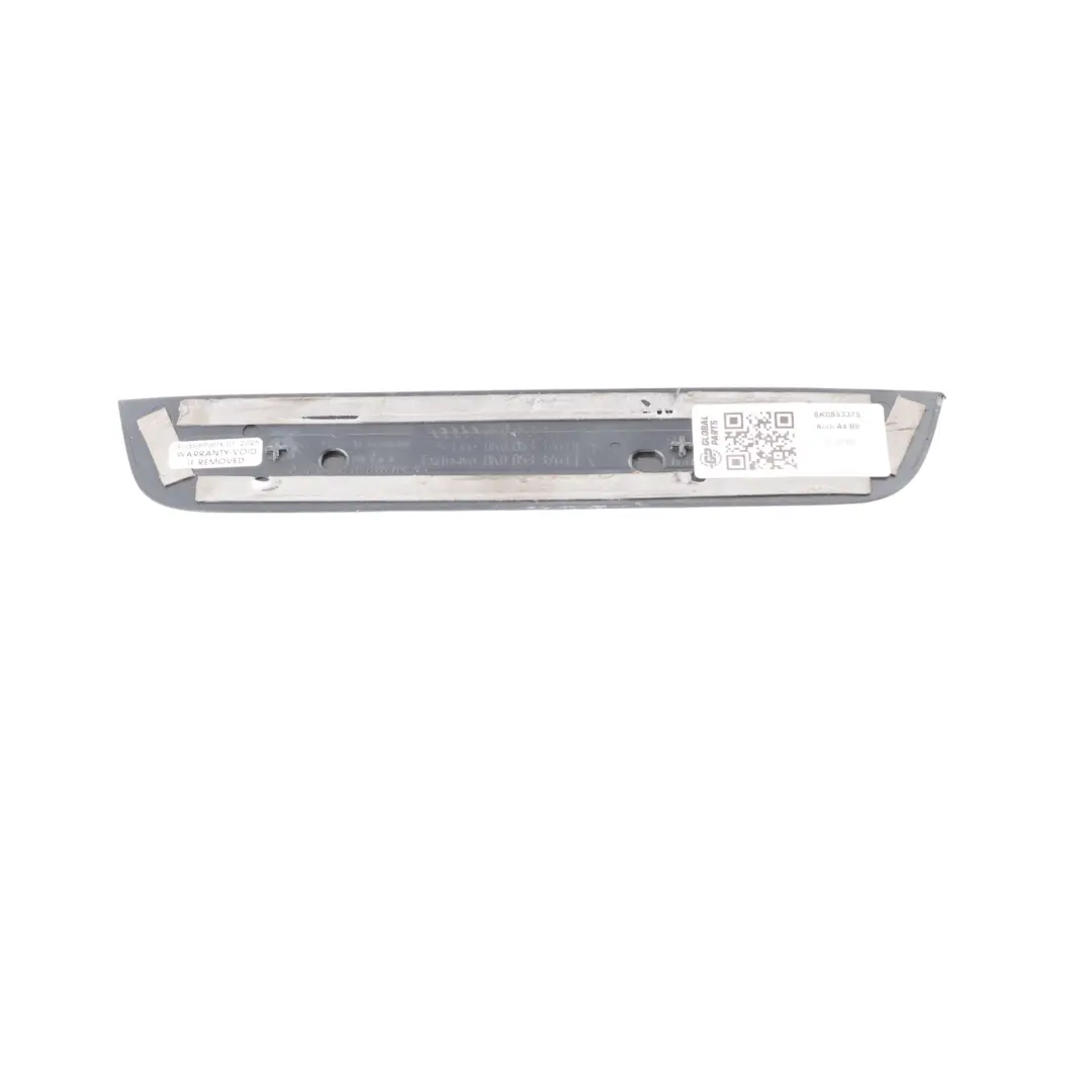 Audi A4 B8 Puerta Trasera Embellecedor Placa Cubierta Izquierda - SKU 8K0853375 - Número de pieza 8K0853375