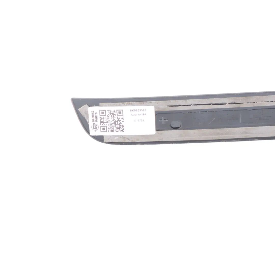 Door Sill Trim Rear Right O/S Step Plate Cover to Audi A4 B8 with Part number 8K0853376 Audi A4 B8 Door Sill Trim Rear Right O/S Step Plate Cover - SKU 8K0853376 - Part number 8K0853376