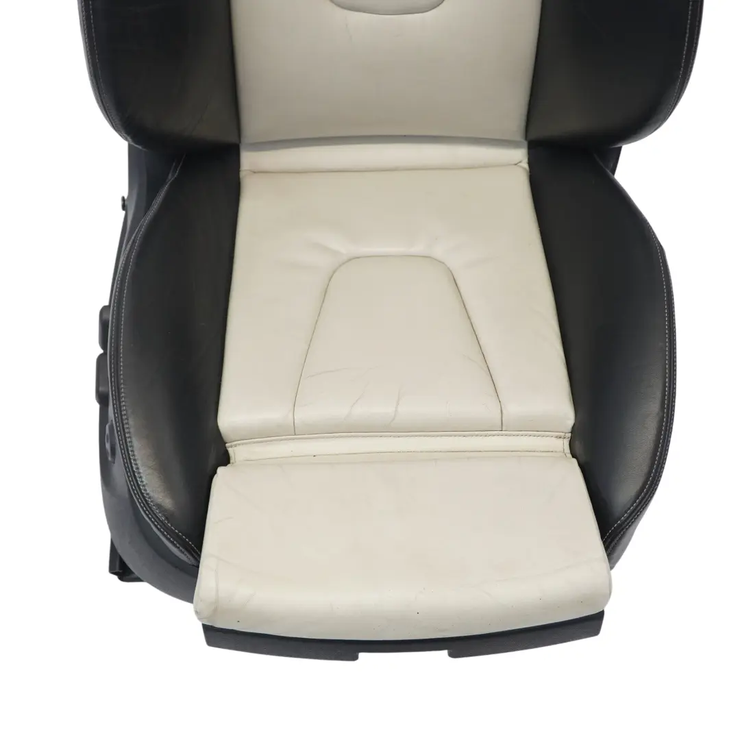 Audi S4 B8 8K Siège Sport Avant Droit Cuir Nappa Soul Noir Argent Nacré - SKU 8K0881806M - Numéro de pièce 8K0881806M