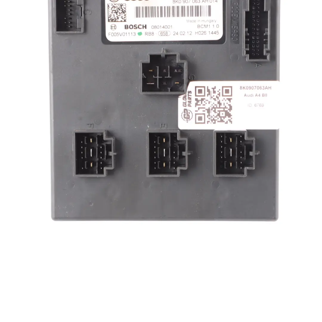 Module Unité Confort Commande Carrosserie BCM Unit ECU pour Audi A4 B8 à propos du numéro de pièce 8K0907063AH Audi A4 B8 Module Unité Confort Commande Carrosserie BCM Unit ECU - SKU 8K0907063AH - Numéro de pièce 8K0907063AH