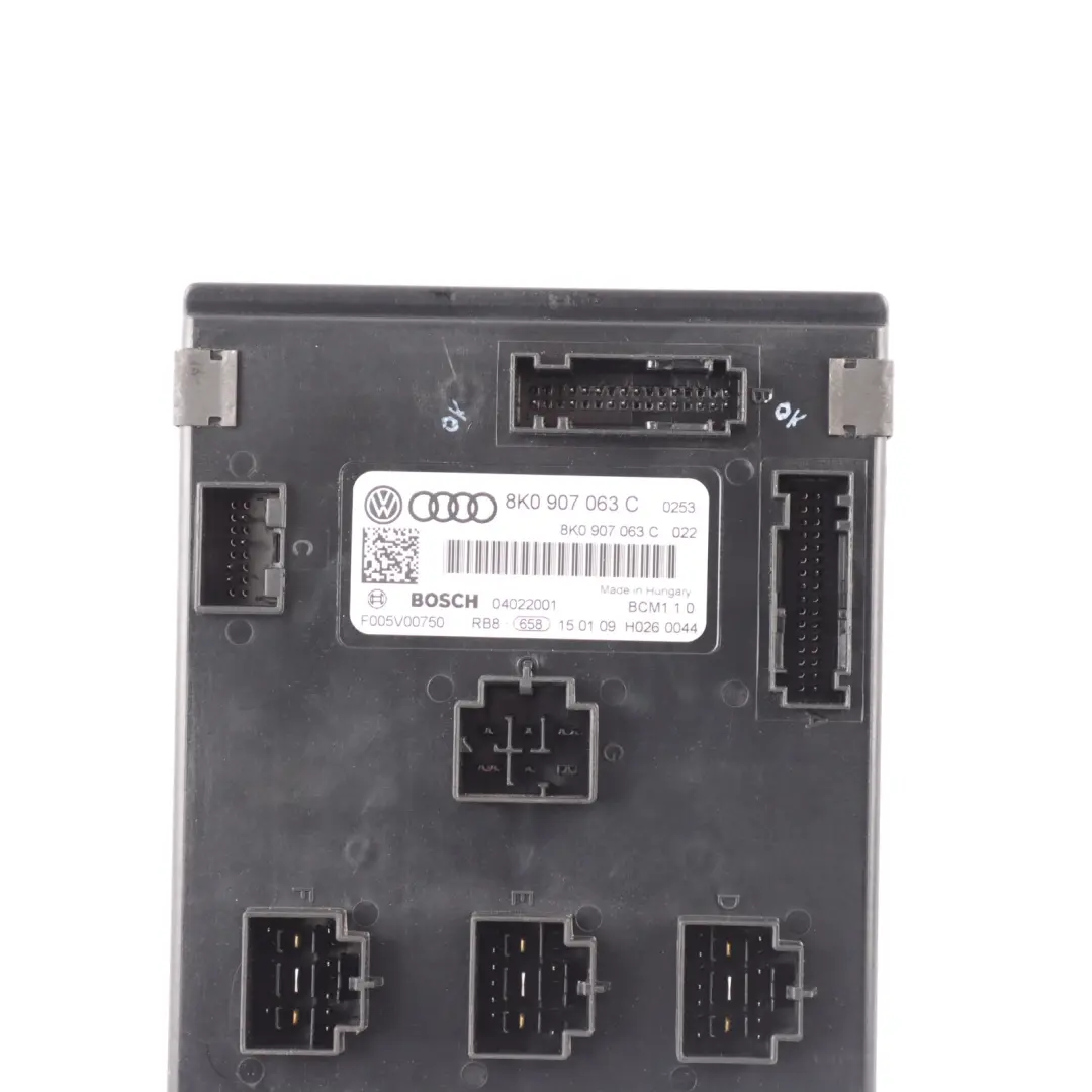 Audi S5 8T Body Comfort Control BCM Supply Module Unit ECU - SKU 8K0907063C - Part number 8K0907063C