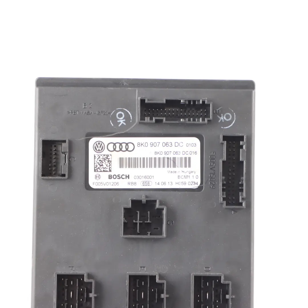 Audi A5 8T Body Control Comfort Unit Módulo BCM Unidad ECU - SKU 8K0907063DC - Número de pieza 8K0907063DC