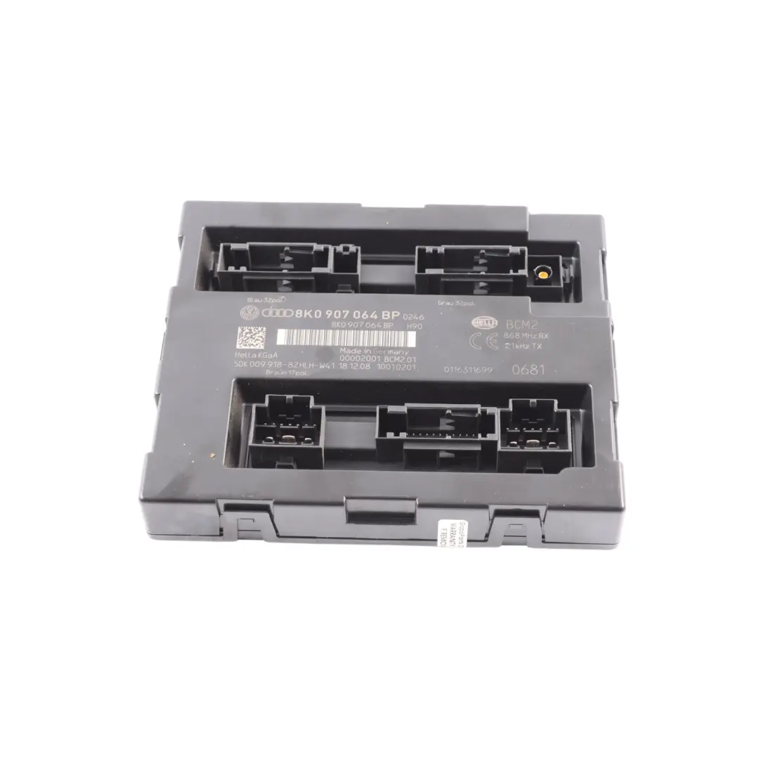 Audi S5 8T Modulo Controllo Comfort Carrozzeria BCM Centralina ECU - SKU 8K0907064BP - Numero di parte 8K0907064BP