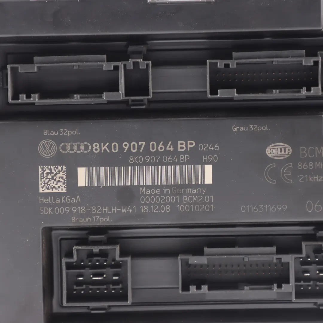Audi S5 8T Module Unité ECU Contrôle Confort Carrosserie - SKU 8K0907064BP - Numéro de pièce 8K0907064BP