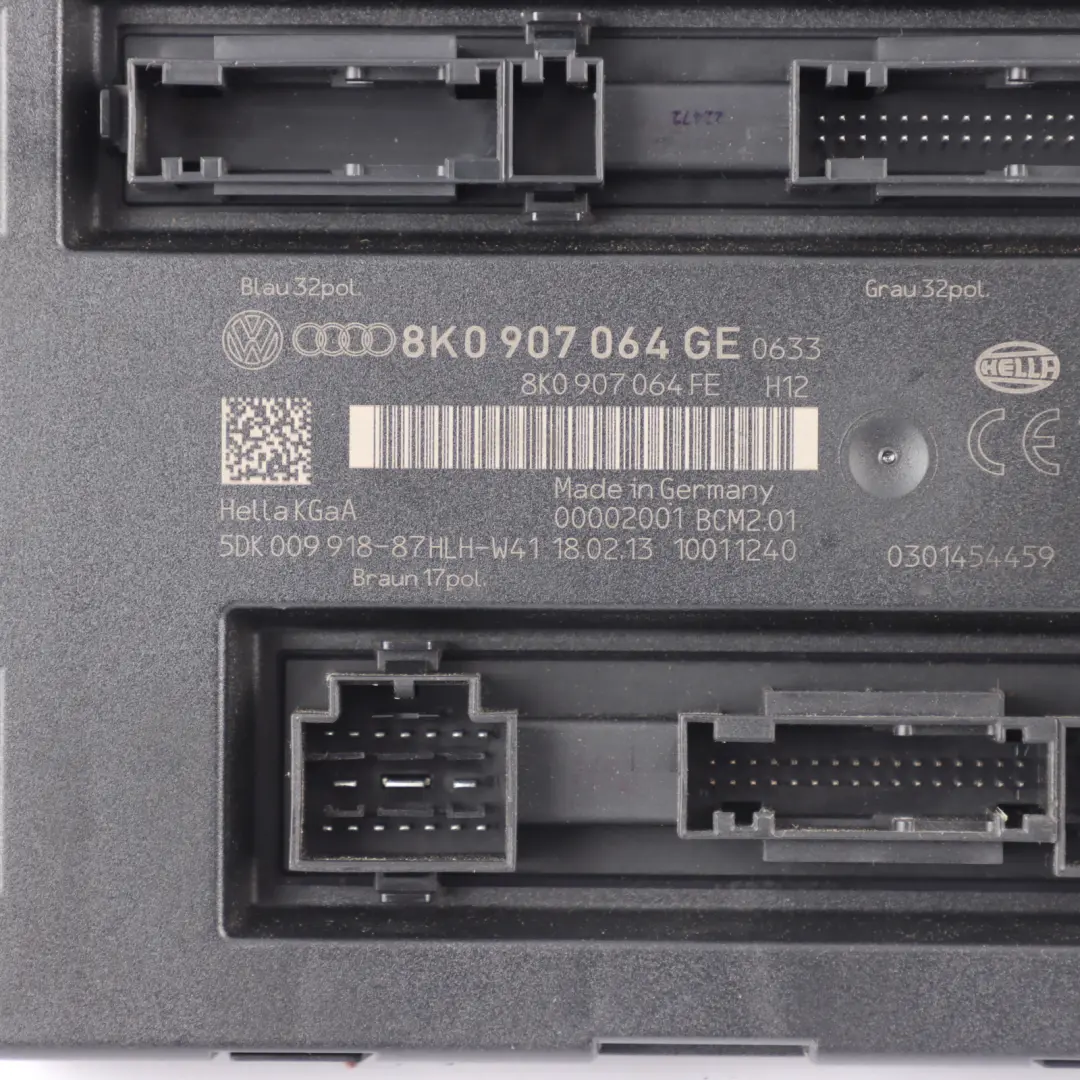 Audi A5 S5 8T BCM Body Control Module Unit ECU - SKU 8K0907064GE - Part number 8K0907064GE