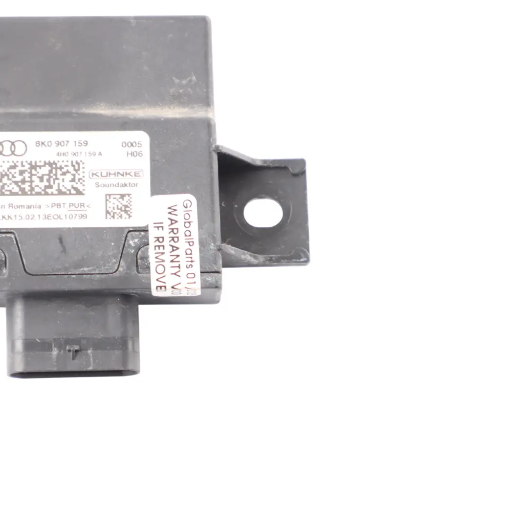 Impact Sound Actuator Control Module to Audi S5 8T with Part number 8K0907159 Audi S5 8T Impact Sound Actuator Control Module - SKU 8K0907159 - Part number 8K0907159