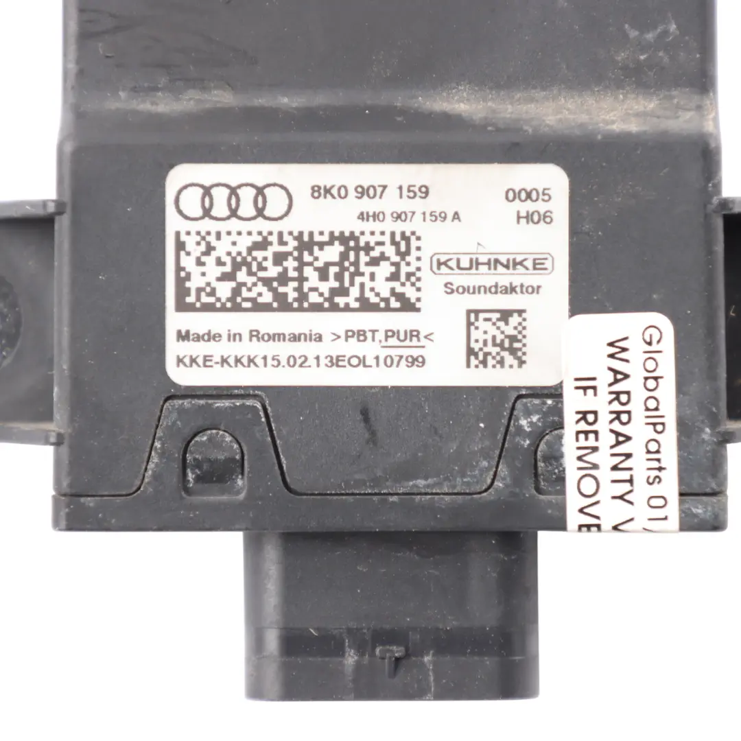 Ausprallschall Aktor Steuer Modul für Audi S5 8T mit Teilenummer 8K0907159 Audi S5 8T Ausprallschall Aktor Steuer Modul - SKU 8K0907159 - Teilenummer 8K0907159