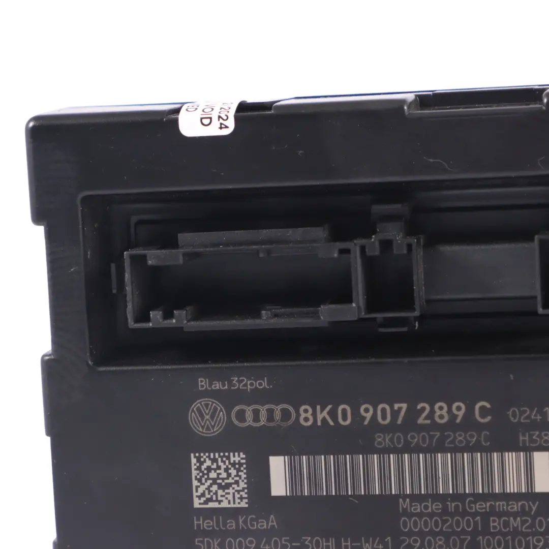 Audi A5 8T BCM Modulo comfort del corpo Unit ECU - SKU 8K0907289C - Numero di parte 8K0907289C