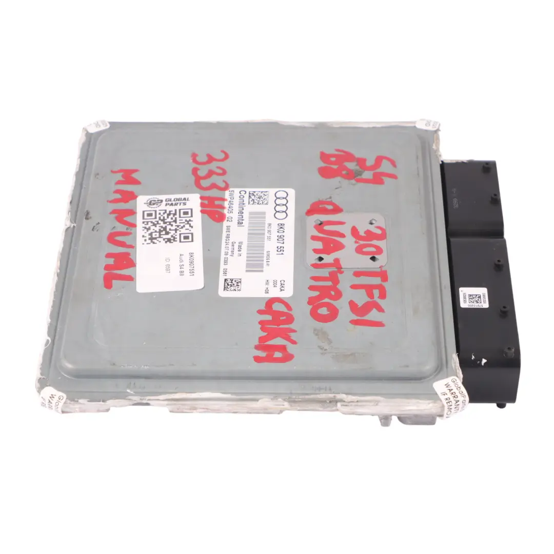 333HP CAKA Quattro Unità controllo motore ECU per Audi A4 S4 B8 3.0 TFSI con numero di parte 8K0907551 Audi A4 S4 B8 3.0 TFSI 333HP CAKA Quattro Unità controllo motore ECU - SKU 8K0907551 - Numero di parte 8K0907551