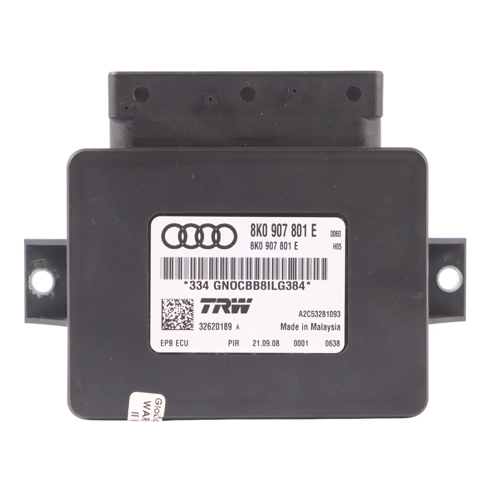 Contrôle stationnement Audi A4 B8 A5 8T Q5 8R Module frein électrique 8K0907801E
