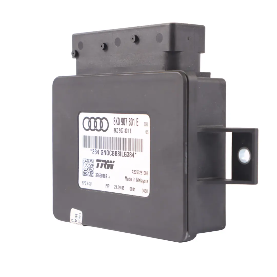  Parking Brake Control Audi A4 B8 A5 8T Q5 8R Electric Brake Module - SKU 8K0907801E - Part number 8K0907801E